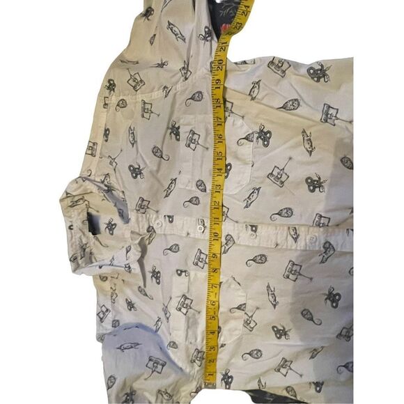 Fantastic Beasts by Hot Topic Mens White Casual Button Front Shirt Size Large - Picture 3 of 16
